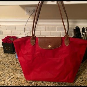 Longchamp Le Pillage Tote in Red